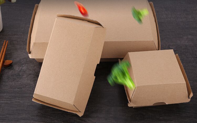 Manufacturers direct corrugated burger box custom disposable snack carton packaging box food packaging box