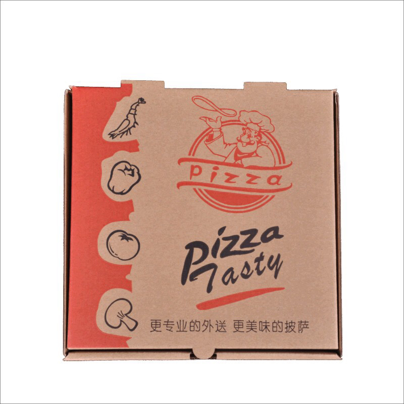 Pizza Box PCs 6 7 8 9 10 12-Inch Insulation Spot Blank Corrugated Disposable Pizza Pizza Box Customization