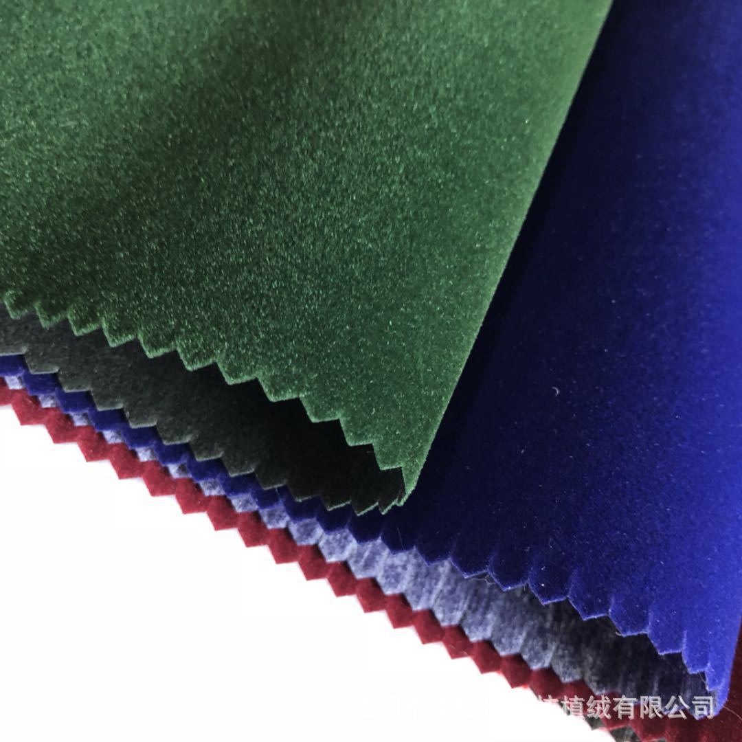 Supply Non-Woven Bottom Flocking Cloth Red Nylon Fleece Cloth Festive New Year Painting Flocking Cloth Red Wine Box Flannel