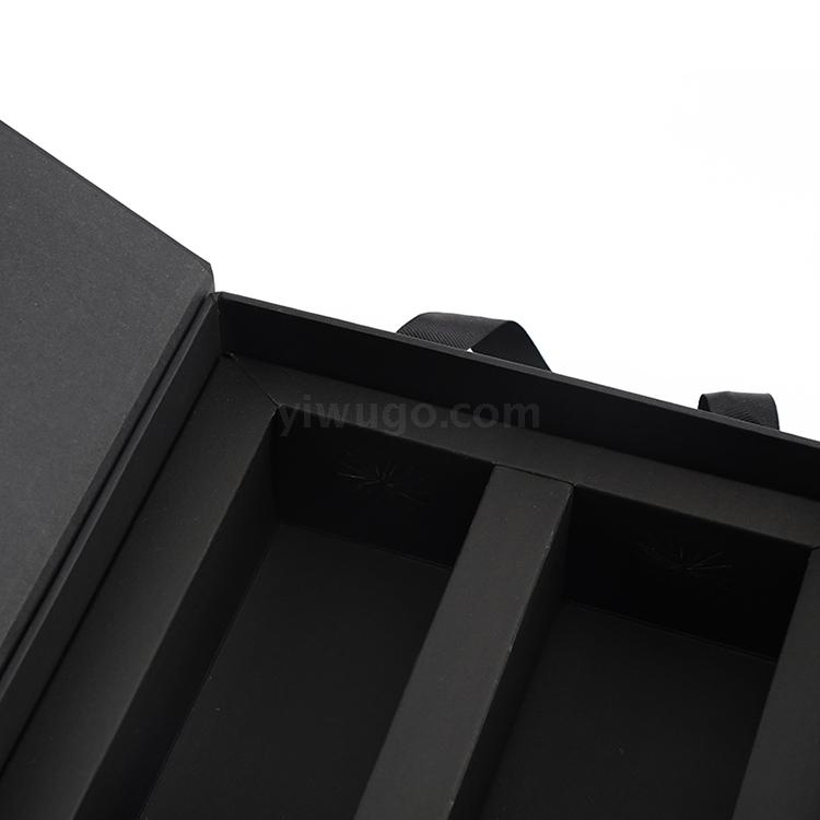Yiwu gift box red wine box two bottles of special black card carton cardboard extra thick suitcase Yiwu gift box red wine box two bottles of special black card carton cardboard extra thick suitcase