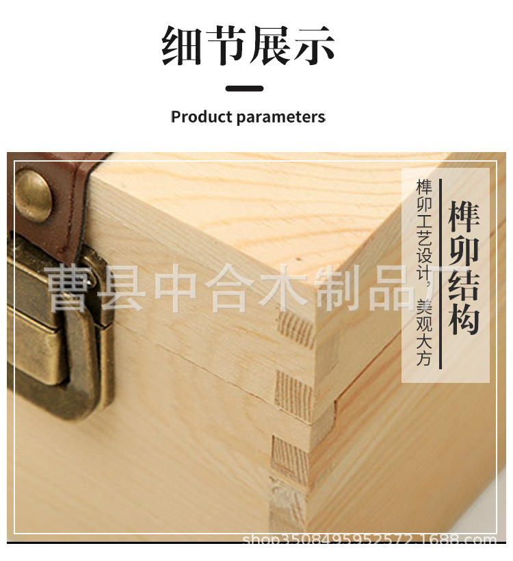 Factory Direct Sales Three Pine Red Wine Box Outer Packaging Customized Logo Wooden Box Customized Holiday Gifts Can Be Customized