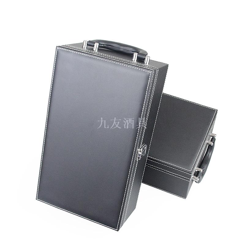 Premium red wine packaging gift box Double bottle Red wine box can be printed logo with wine wine packaging gift box