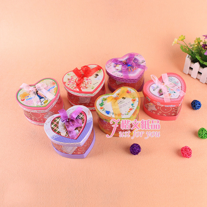 Lovely heart apple box fashionable creative gift box transparent heart box