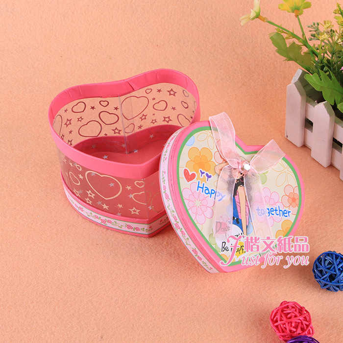 Lovely heart apple box fashionable creative gift box transparent heart box
