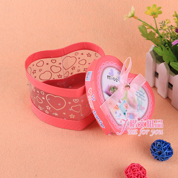 Lovely heart apple box fashionable creative gift box transparent heart box