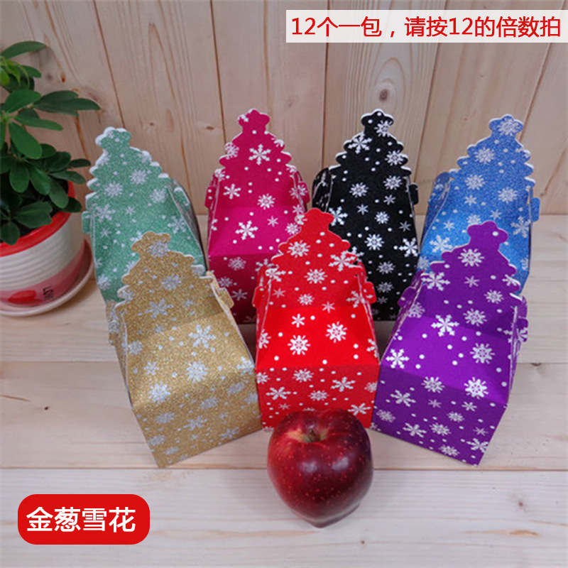 Currently Available Christmas Christmas Eve Fruit Gift Box Christmas Eve New Cartoon Portable Packing Box Christmas Apple Box