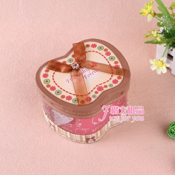 Korean version apple box fashion creative gift box Christmas candy box J3902