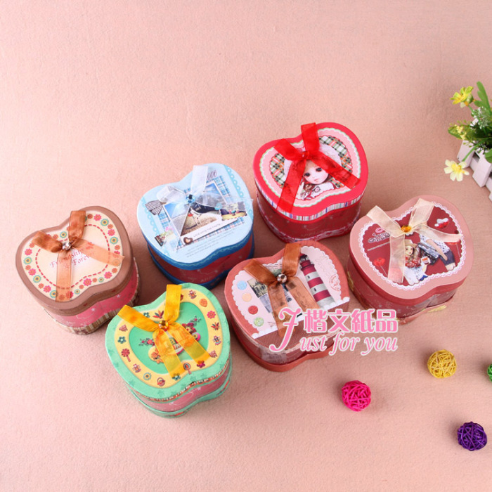 Korean version apple box fashion creative gift box Christmas candy box J3902