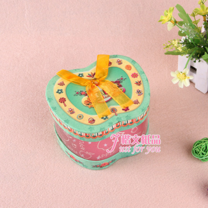 Korean version apple box fashion creative gift box Christmas candy box J3902