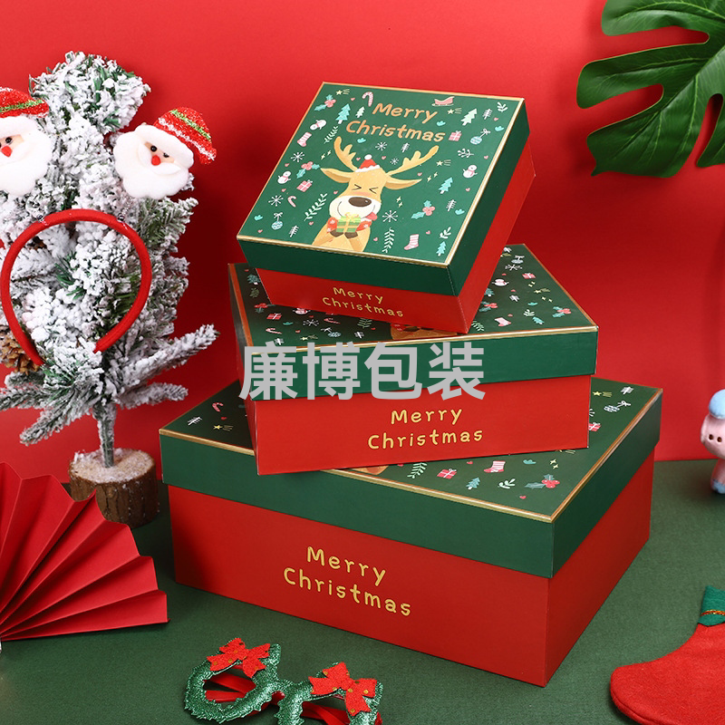 Christmas Apple Box Christmas Gift Box Christmas Eve Apple Gift Box Gift Box Packing Box Gift Box