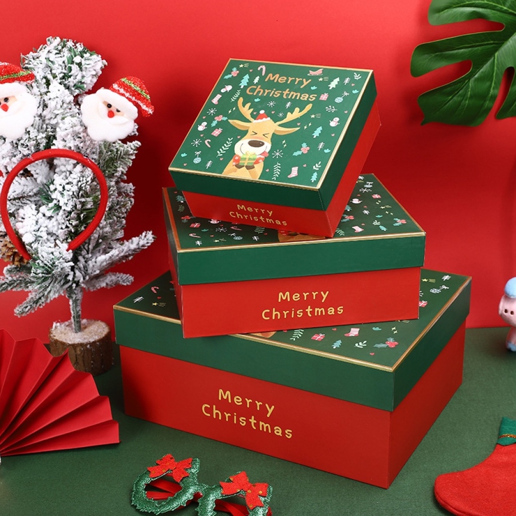 Christmas Apple Box Christmas Gift Box Christmas Eve Apple Gift Box Gift Box Packing Box Gift Box