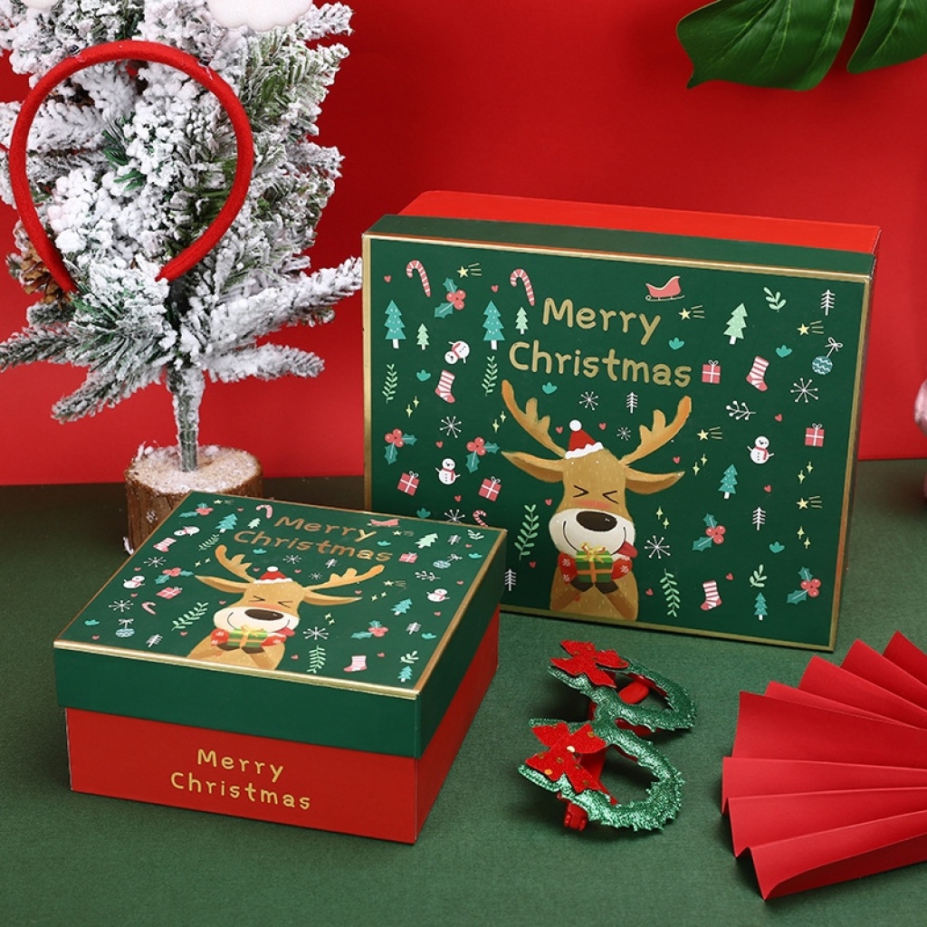 Christmas Apple Box Christmas Gift Box Christmas Eve Apple Gift Box Gift Box Packing Box Gift Box