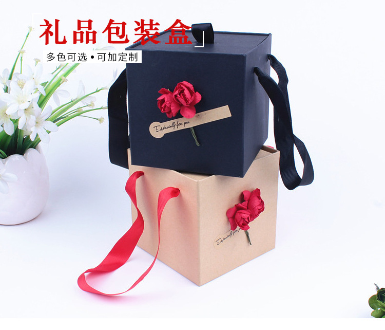 Manufacturer Christmas apple box wholesale professional custom portable apple gift box wholesale color style can be customized
