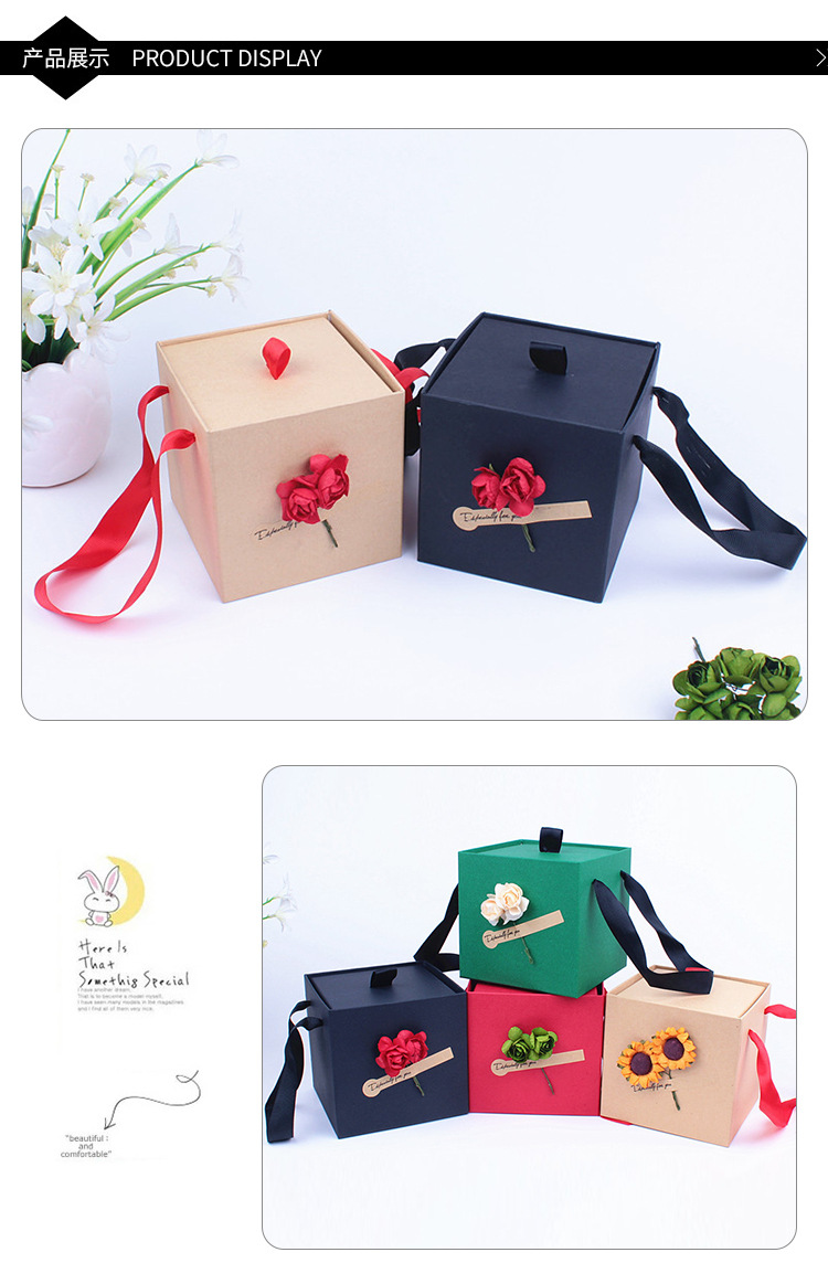 Manufacturer Christmas apple box wholesale professional custom portable apple gift box wholesale color style can be customized