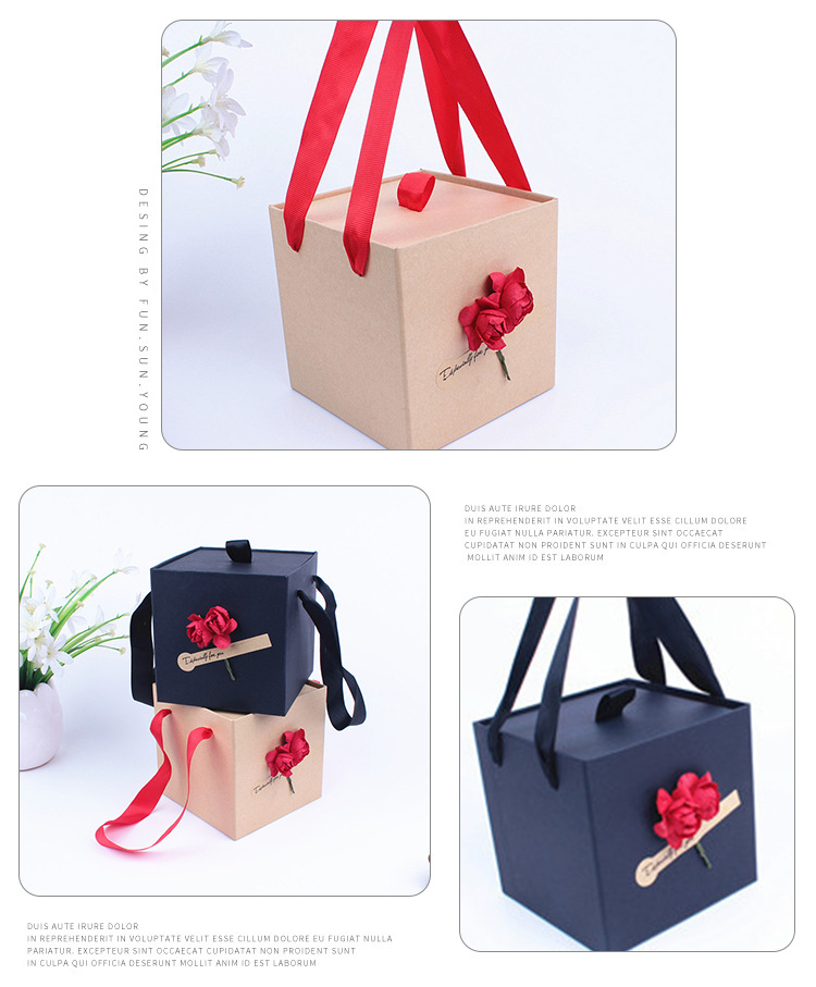 Manufacturer Christmas apple box wholesale professional custom portable apple gift box wholesale color style can be customized