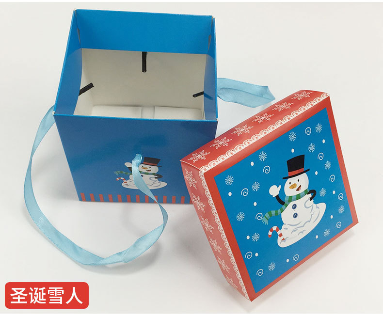 Currently Available Wholesale Christmas Eve Apple Packaging Square Carton Gift Box Christmas Eve Box Christmas Apple Box