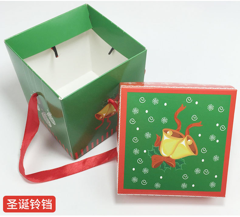 Currently Available Wholesale Christmas Eve Apple Packaging Square Carton Gift Box Christmas Eve Box Christmas Apple Box