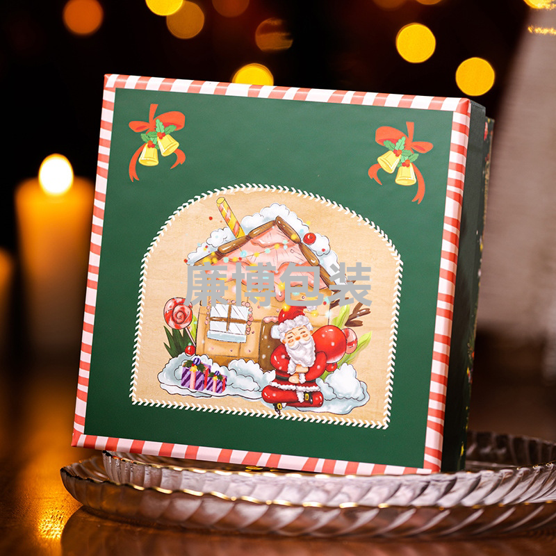Green Christmas Box Christmas Eve Apple Box Christmas Gift Box Large Hat Scarf Packaging Box