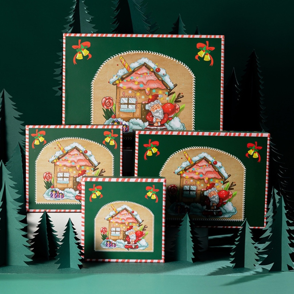 Green Christmas Box Christmas Eve Apple Box Christmas Gift Box Large Hat Scarf Packaging Box Green Christmas Box Christmas Eve Apple Box Christmas Gift Box Large Hat Scarf Packaging Box