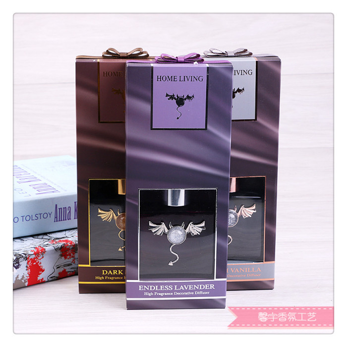 Aromatherapy gift box indoor fragrance candle smokeless cane aromatherapy of scented oil evaporate perfume.