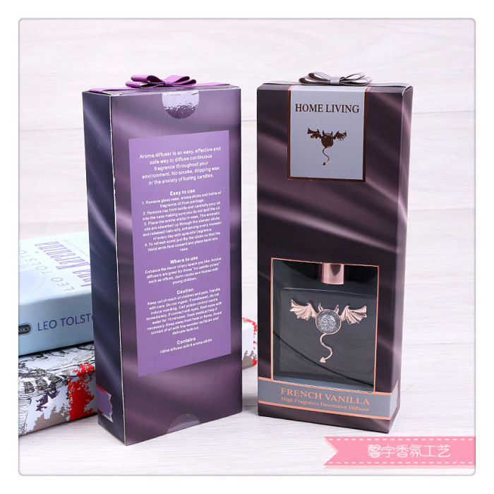 Aromatherapy gift box indoor fragrance candle smokeless cane aromatherapy of scented oil evaporate perfume.