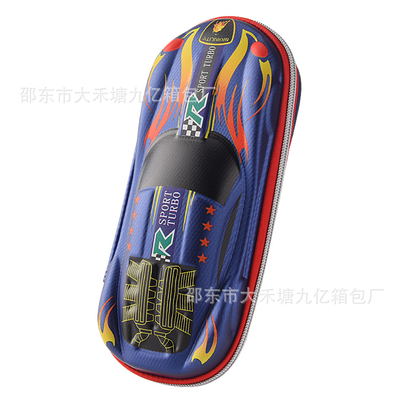 Creative 3D Stationery Box Large Capacity Cloth Eva Sports Car Pencil Case Pupils&#039; Pencil Box Printable Logo