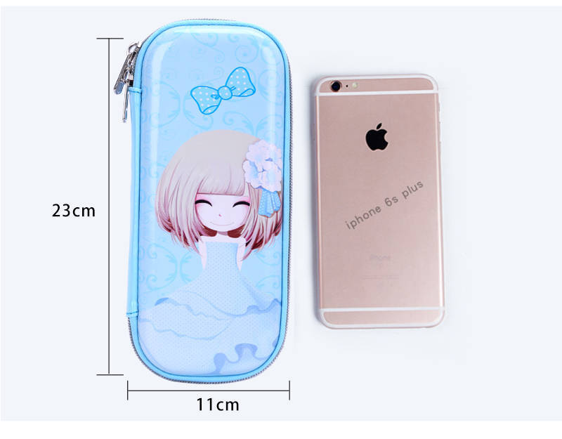 Elementary School Student Cartoon Eva Pencil Bag 3D Drop-Resistant Korean Style Stationery Box Fashion Pencil Box Children Custom Logo