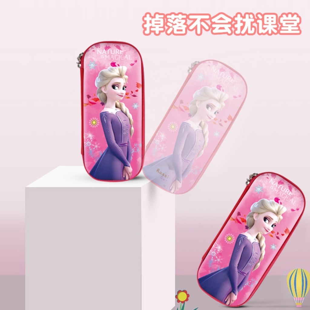Cartoon Children Sofia Ice and Snow Girl Eva Bag Stationery Box Large Capacity Pencil Case Hard Shell Pencil Case Logo Customization