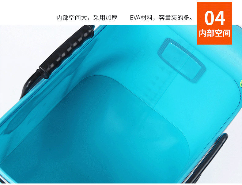 Factory Wholesale Eva Folding Thickening Fishing Bucket Fish Bucket Multi-Functional Fishing Box Fishing Gear Special Offer Live Fish Bucket
