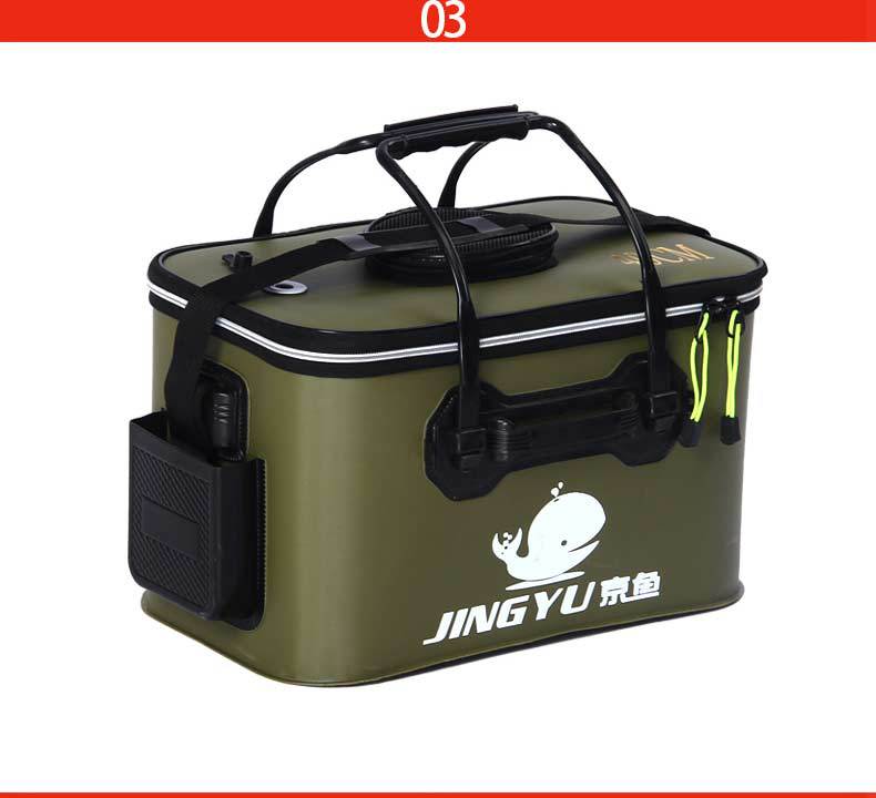 Factory Special Offer Folding Eva Fishing Bucket Fish Bucket Thickened Multi-Functional New Live Fish Bucket Fish Box Fish Bucket