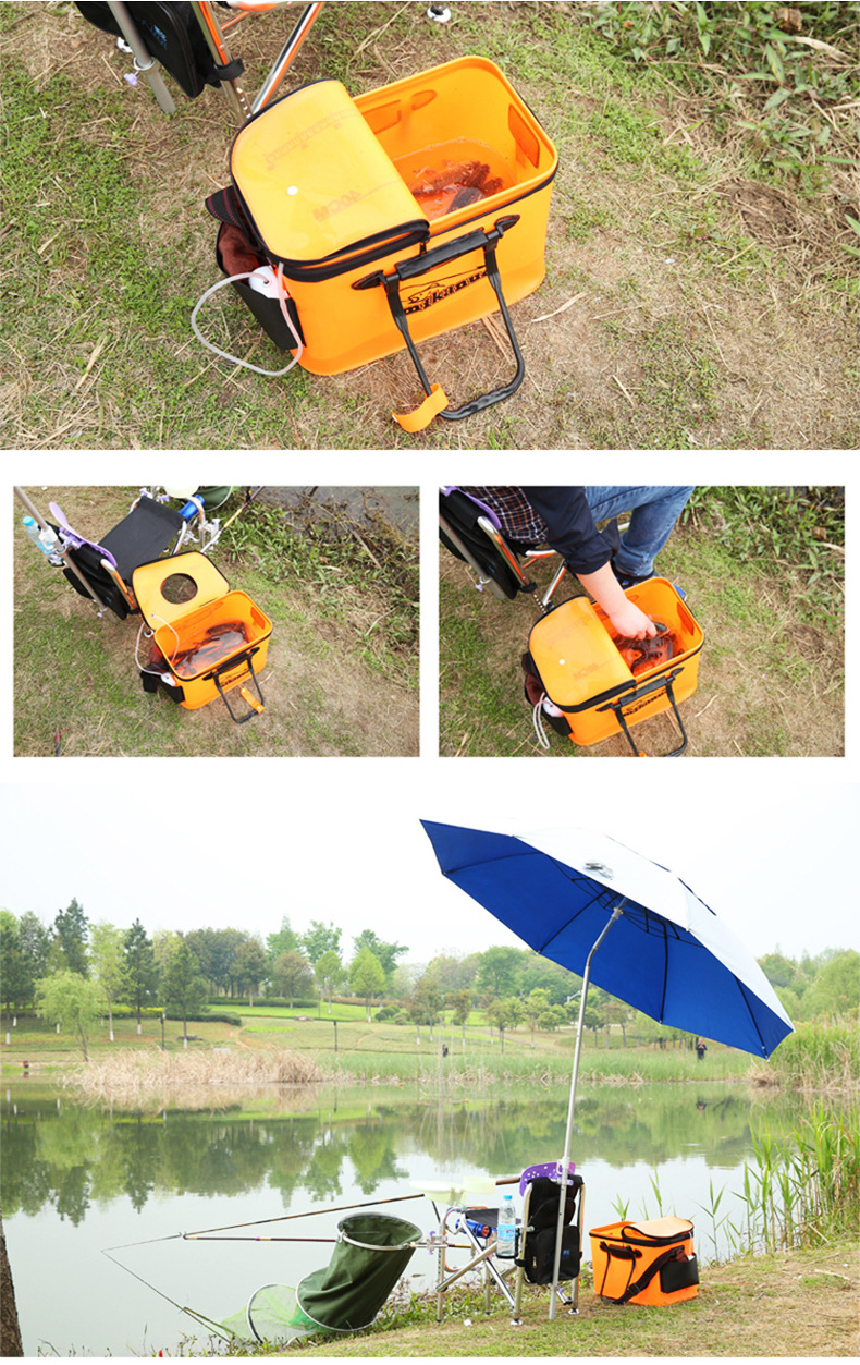 Fishing Bucket Eva Thickened MultiFunction Live Fish Box Collapsible Bucket Fish Basket Bucket Fish Box Special Offer Fishing Bucket Eva Thickened MultiFunction Live Fish Box Collapsible Bucket Fish Basket Bucket Fish Box Special Offer