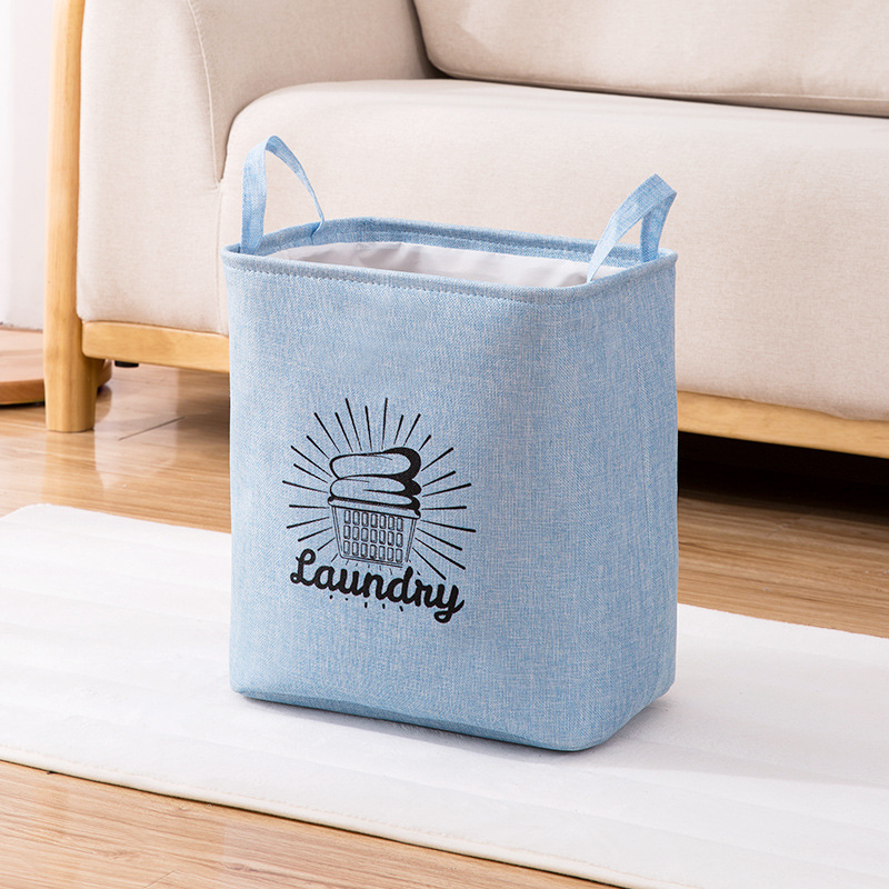 Creative Home Eva Storage Basket Thickened Storage Box Desktop Cotton Linen Storage Basket Laundry Basket Small