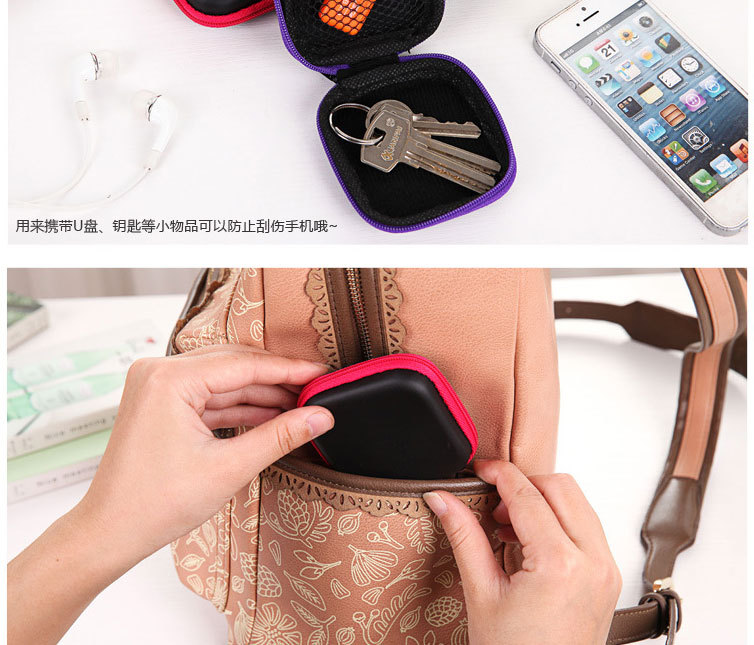 Square Eva box earphone package data cable box earphone storage package Square Eva box earphone package data cable box earphone storage package