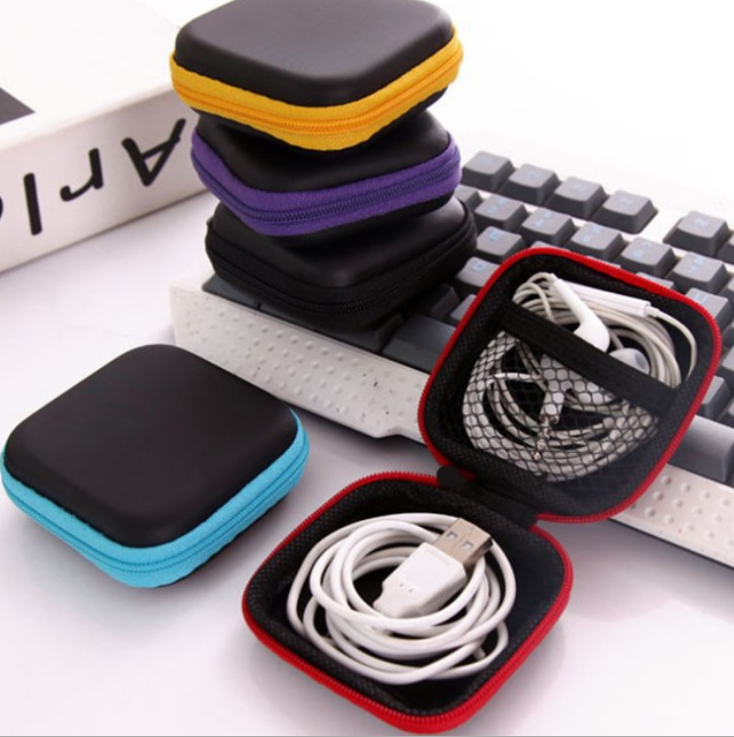 Square Eva box earphone package data cable box earphone storage package