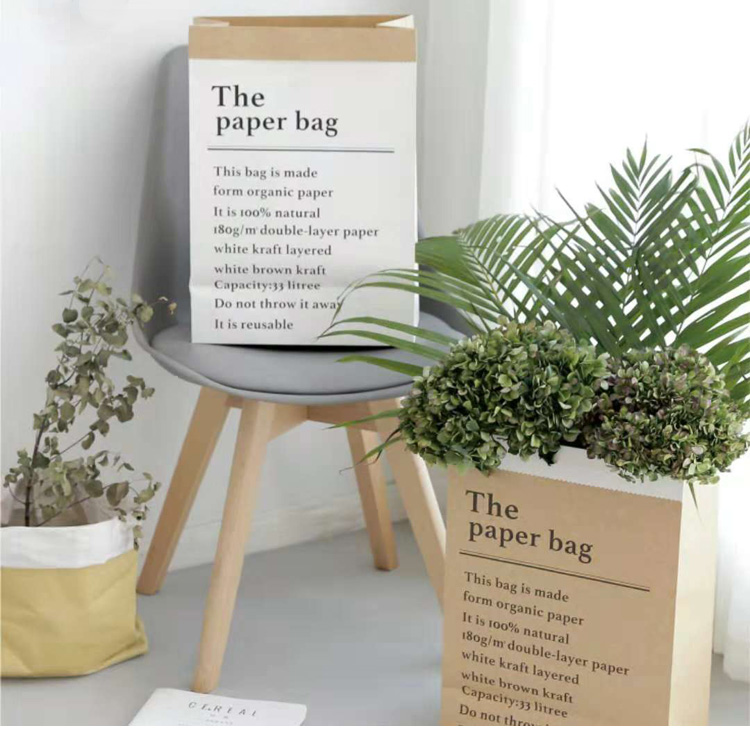 Kraft paper wrap bag dry flower gift bag florist 's bouquet of flower wrap bag floral season