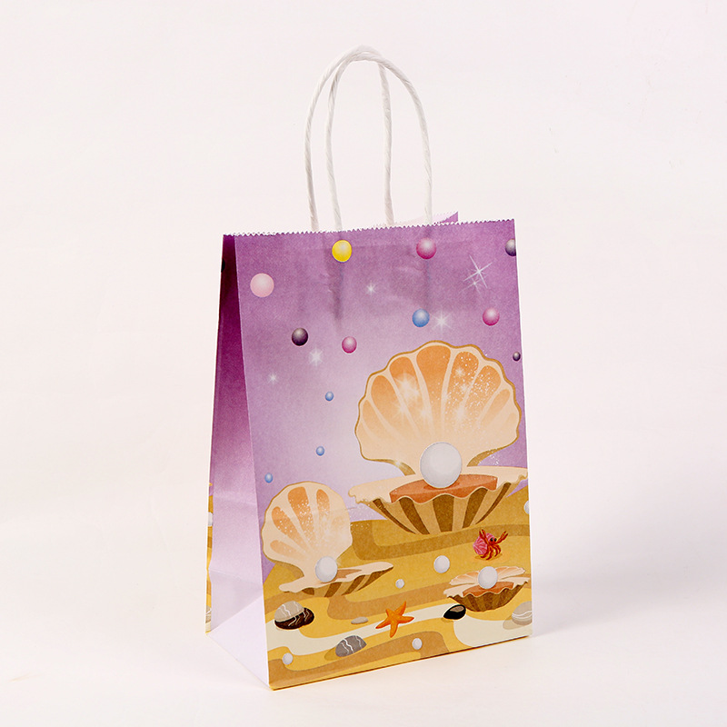 Kraft Paper Party Marine Series Gift Packaging Bag Wholesale