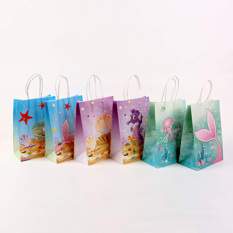 Kraft Paper Party Marine Series Gift Packaging Bag Wholesale Kraft Paper Party Marine Series Gift Packaging Bag Wholesale