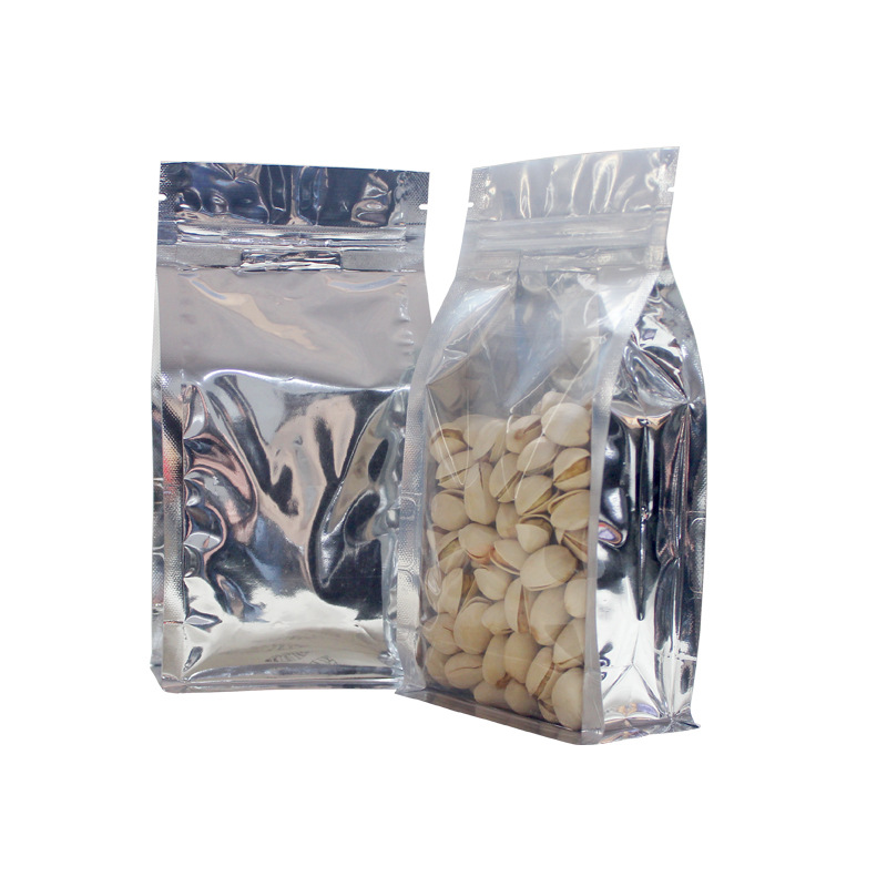 Nuts Eight-Side Sealing Bag Yin Yang Aluminum Foil Bag Independent Packaging and Self-Sealed Bag Dog Food Food Packaging Bag Aluminized Bellows Pocket Wholesale