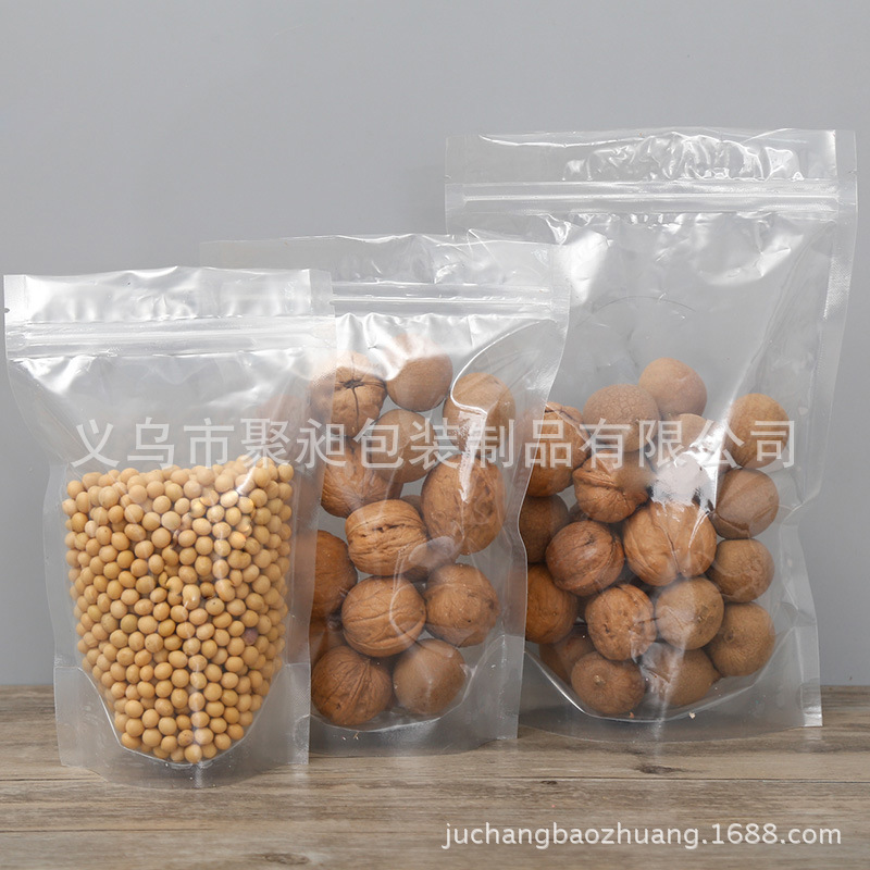 Self-Supporting Self-Sealing Transparent Bag Packing Bag Grocery Bag Envelope Bag Sealed Bag Vacuum Bag 3 Side Seal Aluminum Foil Bag