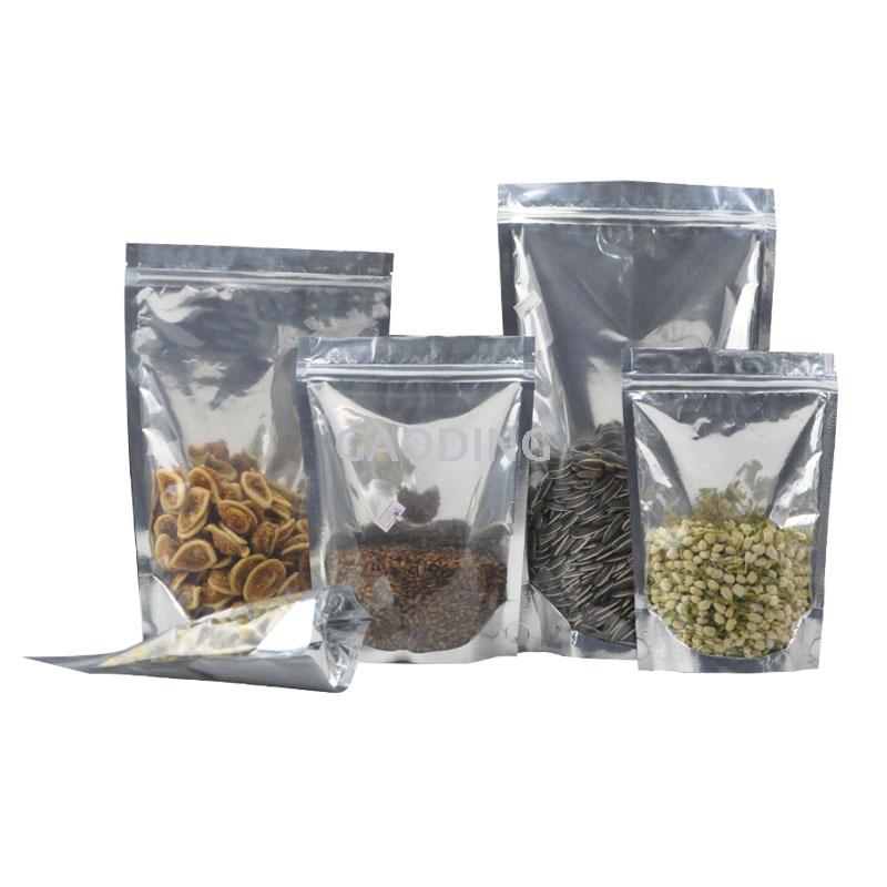 Factory Direct Sales Aluminum-Plated Yin and Yang Aluminum Foil Bag Self-Standing Self-Sealing Translucent Cat Food Thickened Food Packaging Bag in Stock
