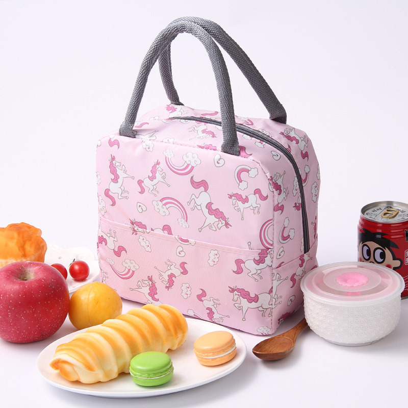 Japanese large portable lunch bag with rice portable lunch box with metal aluminum foil bag with ice bento bag