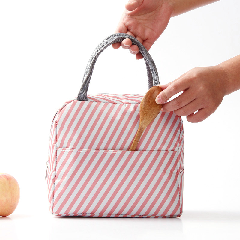 Japanese large portable lunch bag with rice portable lunch box with metal aluminum foil bag with ice bento bag