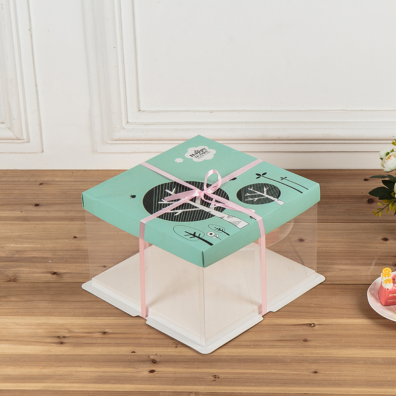 Transparent cake box, gift box, environmental PET box