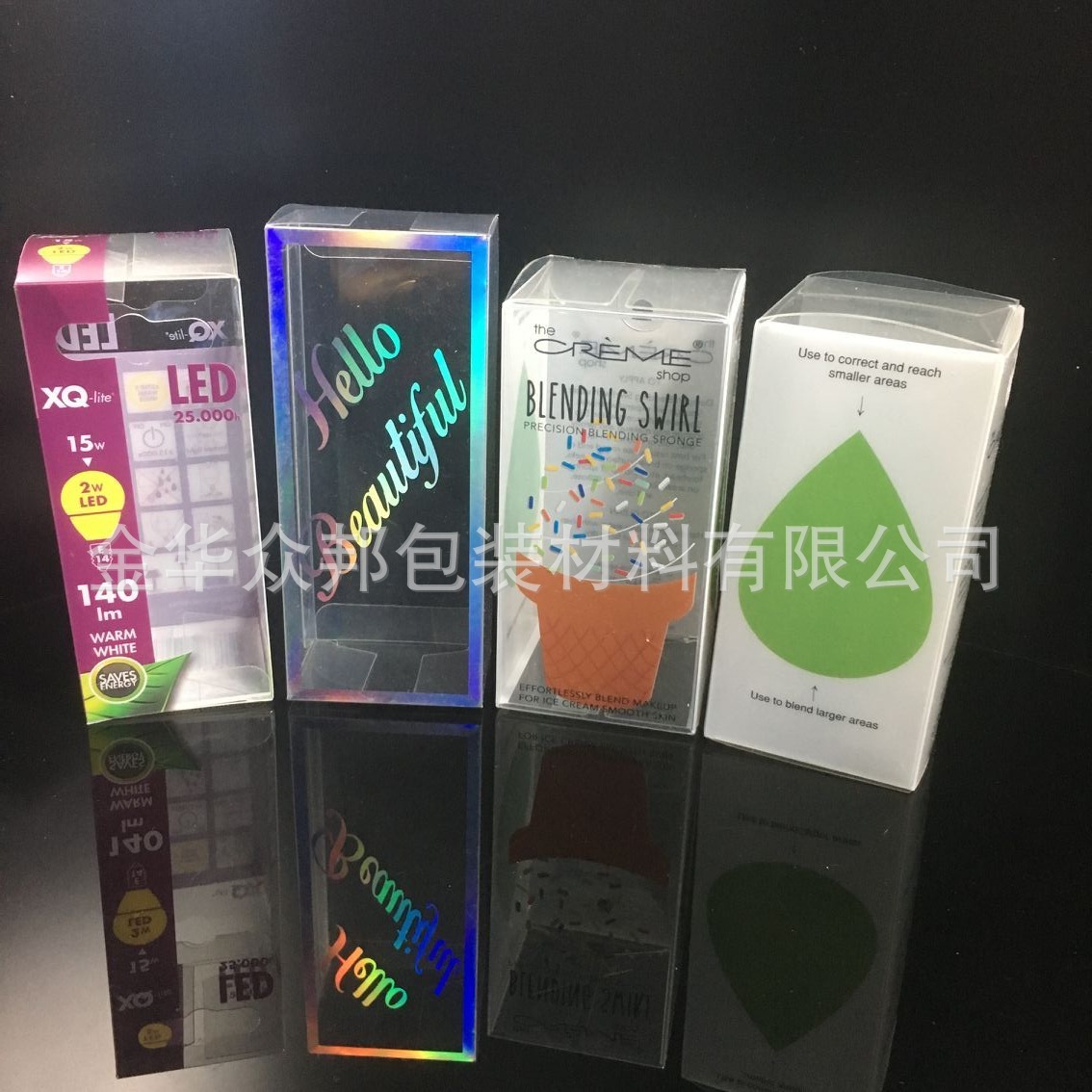 Tiandi cover transparent PET box top and bottom cover PET packaging box