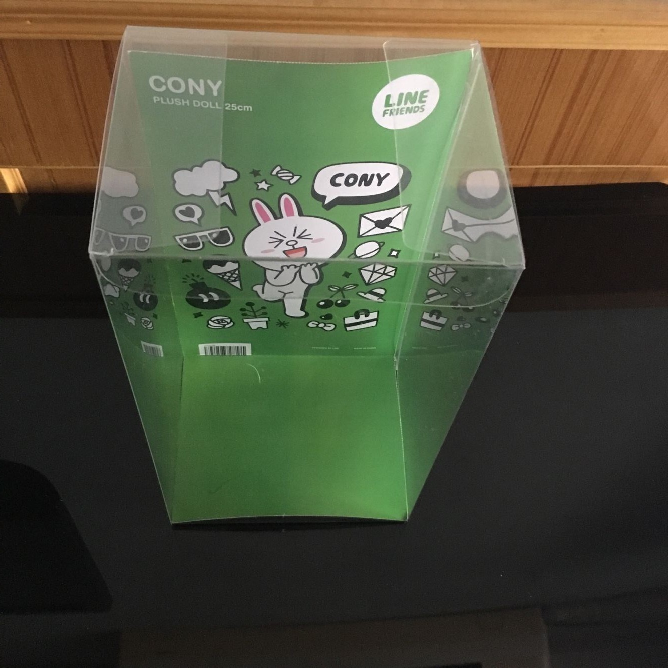 Transparent pet packaging box folding box cloth doll packaging box pet box custom