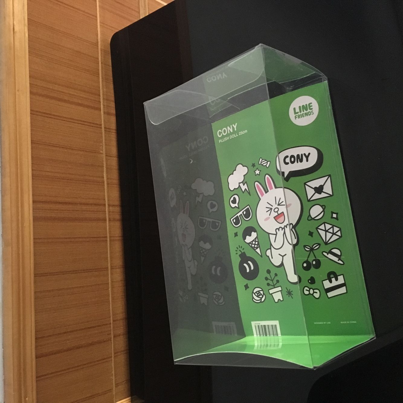 Transparent pet packaging box folding box cloth doll packaging box pet box custom