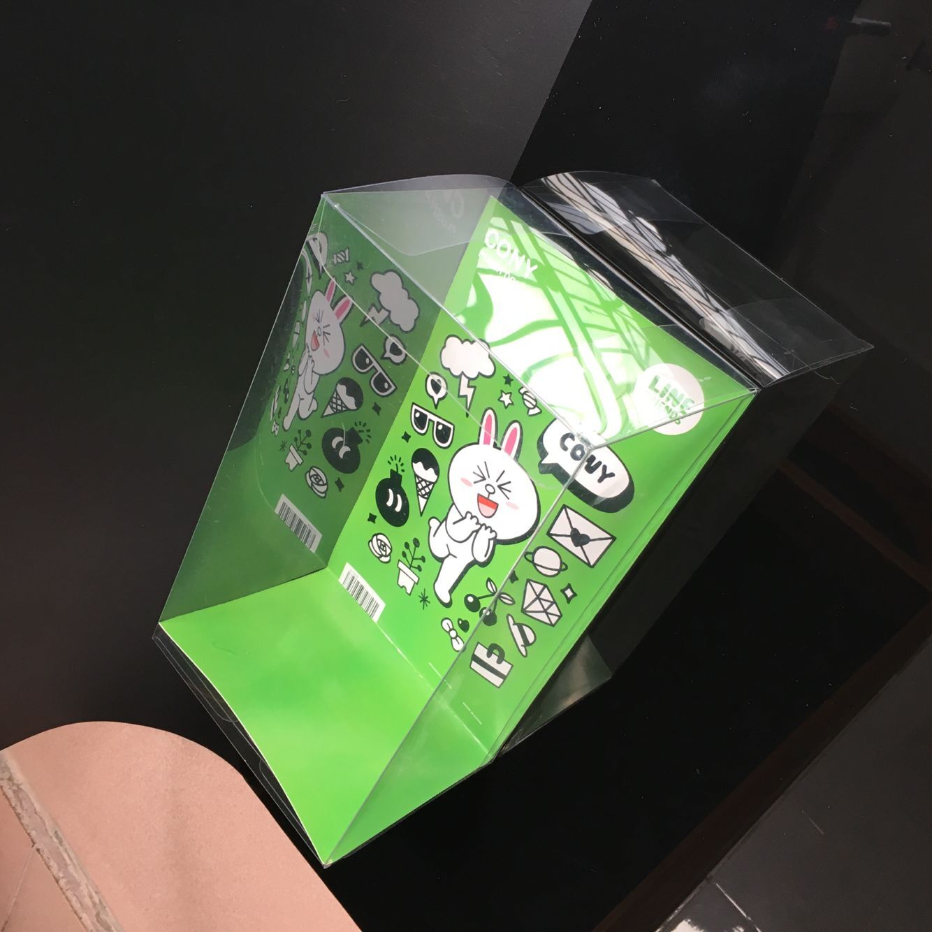 Transparent pet packaging box folding box cloth doll packaging box pet box custom