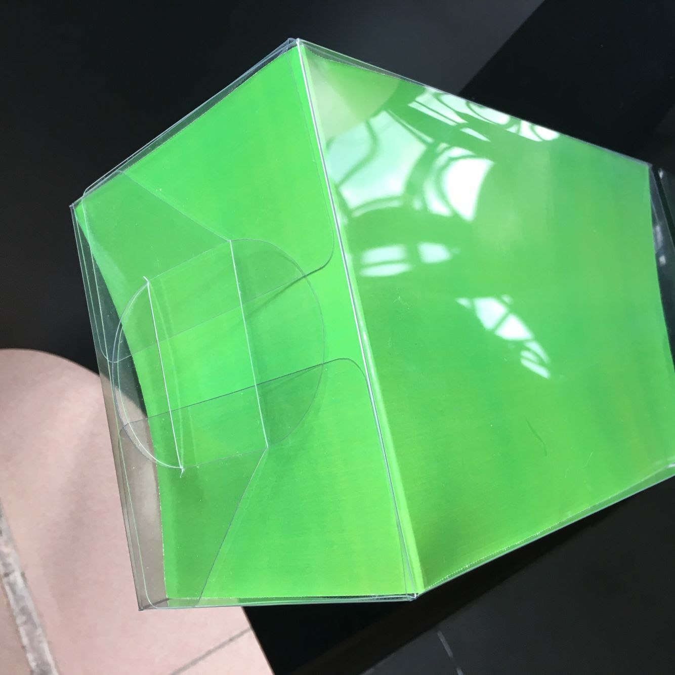 Transparent pet packaging box folding box cloth doll packaging box pet box custom