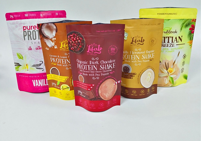 Food Plastic Packaging Bag Customized Printing Net Red Food Self-Standing Self-Sealing Food Bag Snack Nut Vacuum Bag