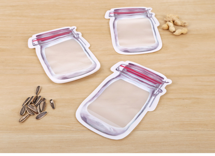 Mason bottle Food bag ziplock bag preservation bag refrigerator storage bag mouth Mason bottle Food bag ziplock bag preservation bag refrigerator storage bag mouth